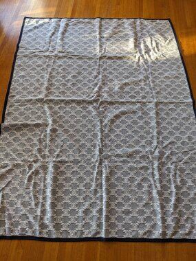 Vintage Celine Logo Monogram Large Blanket Throw 140x200cm MADE IN JAPAN Cotton